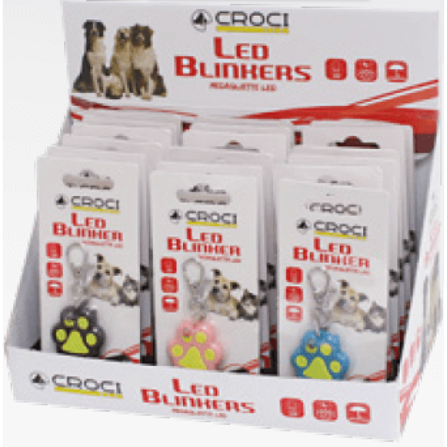Croci φακός led για σκύλους σχήμα πατούσα Croci φακός led για σκύλους σχήμα πατούσα