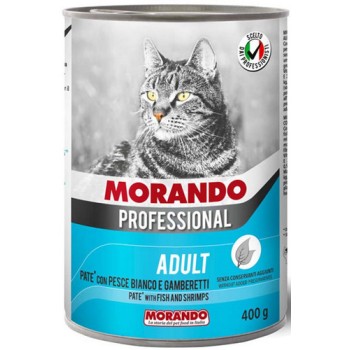 Morando Professional μια νόστιμη και θρεπτική διατροφή για την γάτα σας με πατέ ψάρι & γαρίδες 400gr Morando Professional μια νόστιμη και θρεπτική διατροφή για την γάτα σας με πατέ ψάρι & γαρίδες 400gr