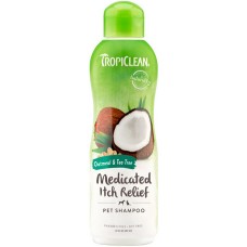 TropiClean Καταπραϋντικό σαμπουάν κατά του κνησμού βρώμη & τσάι, διατηρεί δέρμα και τρίχωμα υγιή