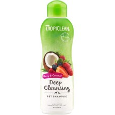 TropiClean Deep Cleaning σαμπουάν Μούρα & Καρύδα για σκύλους και γάτες