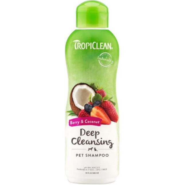 TropiClean Deep Cleaning σαμπουάν Μούρα & Καρύδα για σκύλους και γάτες TropiClean Deep Cleaning σαμπουάν Μούρα & Καρύδα για σκύλους και γάτες