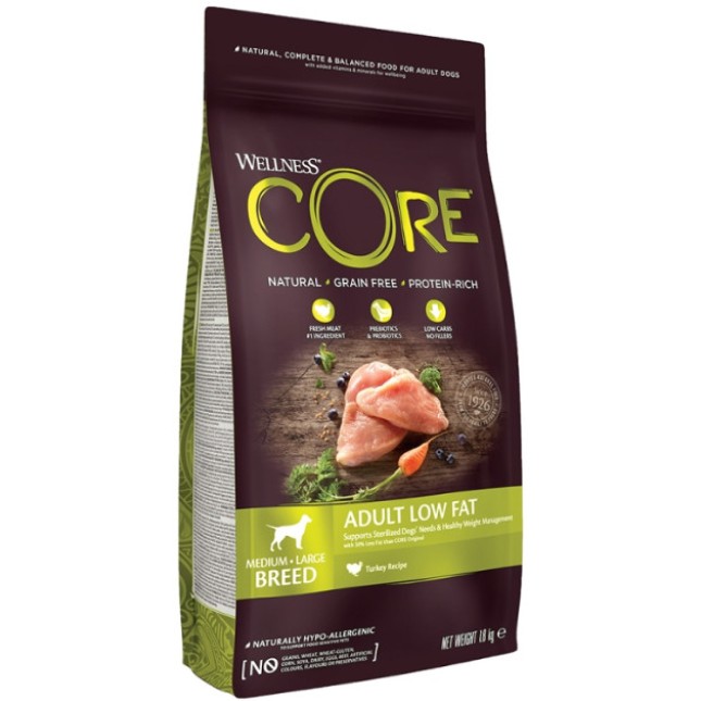 Wellness Core τροφή για ενήλικους σκύλους με γαλοπούλα 1.8kg