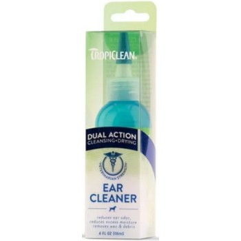 TropiClean Τζελ καθαρισµού αυτιών σκύλου, διπλής ενέργειας 118ml TropiClean Τζελ καθαρισµού αυτιών σκύλου, διπλής ενέργειας 118ml