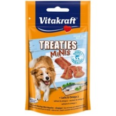 Vitakraft λιχουδιές minis+σολομό οmega 3 48gr