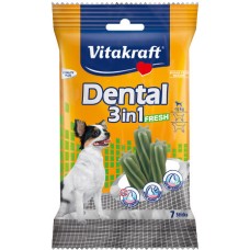 Vitakraft dental οδοντική λιχουδιά 3 in1 fresh