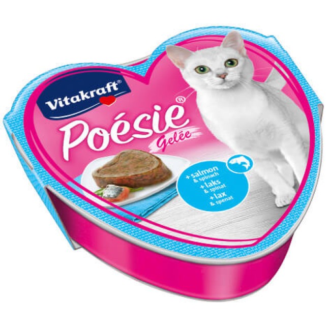 Vitakraft κεσεδάκια poesie-σολομός σπανάκι 85gr Vitakraft κεσεδάκια poesie-σολομός σπανάκι 85gr