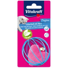 Vitakraft παιχνίδι γάτας συρμ.μπάλα με λούτρινο Vitakraft παιχνίδι γάτας συρμ.μπάλα με λούτρινο