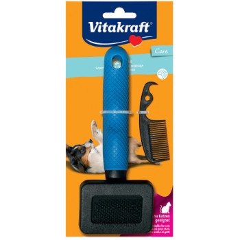 Vitakraft βούρτσα μαλακή σκύλου πλαστική small Vitakraft βούρτσα μαλακή σκύλου πλαστική small
