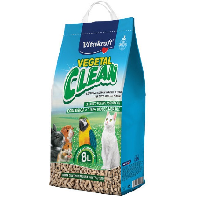 Vitakraft vegeta lclean-pellet έλατο 8 lt