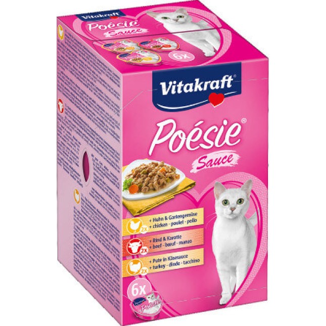 Vitakraft poesie-πολυσυσκευασία (6x85g) 510gr