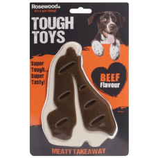 Rosewood Meaty παιχνίδι κόκκαλο takeaway με άρωμα μπριζόλα μικρό 13cm Rosewood Meaty παιχνίδι κόκκαλο takeaway με άρωμα μπριζόλα μικρό 13cm