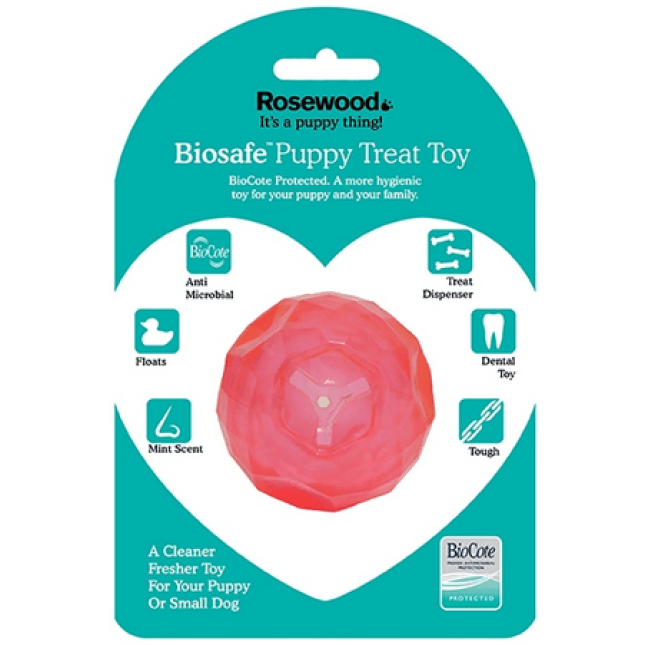 Rosewood Biosafe μπάλα για κουτάβι ροζ 7cm Rosewood Biosafe μπάλα για κουτάβι ροζ 7cm