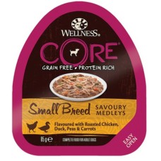Wellness Core τροφή για σκύλους μικρόσωμων φυλών με κοτόπουλο, πάπια, αρακάς & καρότα 85gr Wellness Core τροφή για σκύλους μικρόσωμων φυλών με κοτόπουλο, πάπια, αρακάς & καρότα 85gr