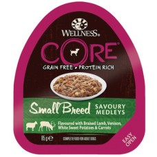 Wellness Core Small Breed Savoury Medleys Αρνί, Ελάφι, Λευκή Γλυκοπατάτα & Καρότα 85gr