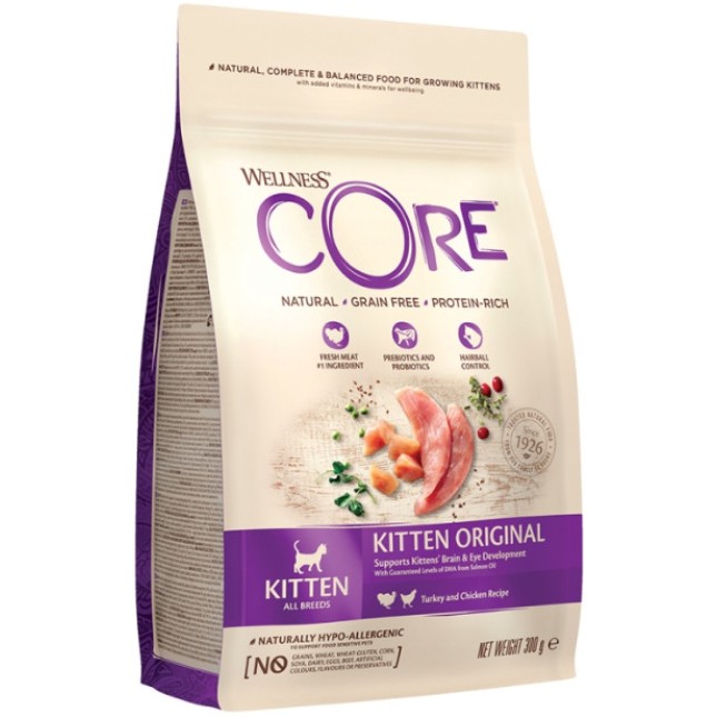 Wellness Core τροφή για γατάκια με γαλοπούλα και κοτόπουλο 1.75kg Wellness Core τροφή για γατάκια με γαλοπούλα και κοτόπουλο 1.75kg