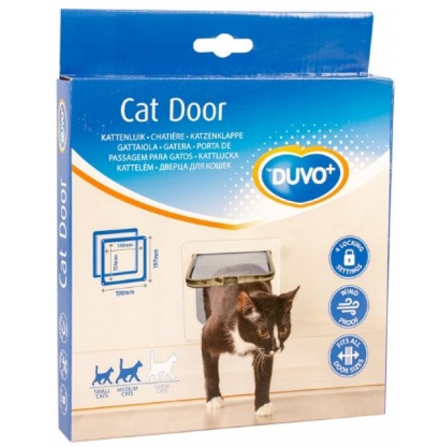 Duvo Πόρτα γάτας 4 εφαρμογών 19 x 19,7cm