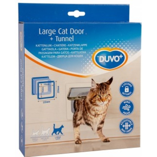 Duvo Πόρτα γάτας τούνελ, 4 εφαρμογών 23,3 x 25cm