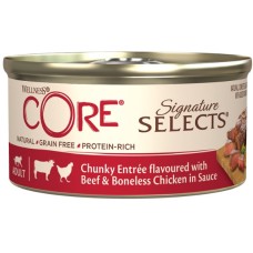Wellness Core Signature Selects Chunky Entree με βοδινό και κοτόπουλο χωρίς κόκαλα σε σάλτσα 79gr