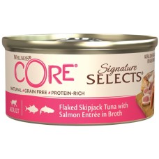 Wellness Core Signature Selects Flaked τόνος και σολομός σε ζωμό 79gr Wellness Core Signature Selects Flaked τόνος και σολομός σε ζωμό 79gr