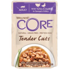 Wellness Core Τρυφερά κομμάτια γαλοπούλα και πάπια σε αλμυρή σάλτσα 85gr