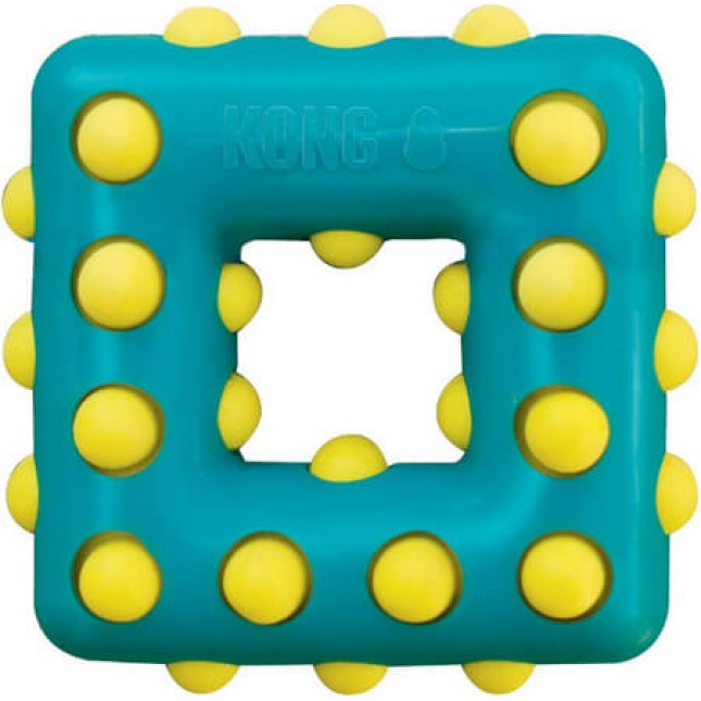 Kong παιχνίδι dotz τετράγωνο small Kong παιχνίδι dotz τετράγωνο small