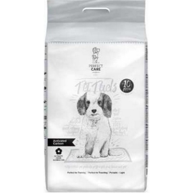 Perfect care πάνες εκπαίδευσης με άνθρακα 60x60 10τμχ Perfect care πάνες εκπαίδευσης με άνθρακα 60x60 10τμχ