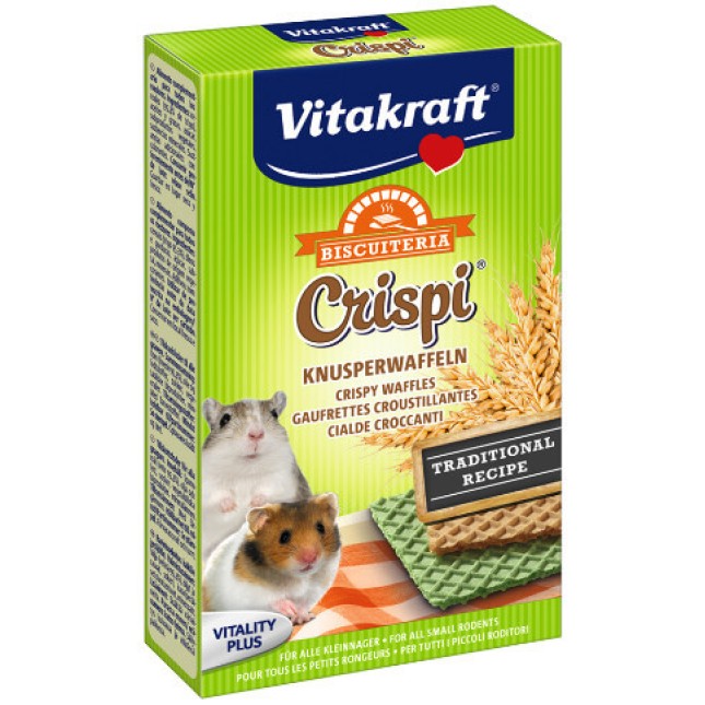 Vitakraft crispi γκοφρέτες με λαχανικά 10gr Vitakraft crispi γκοφρέτες με λαχανικά 10gr