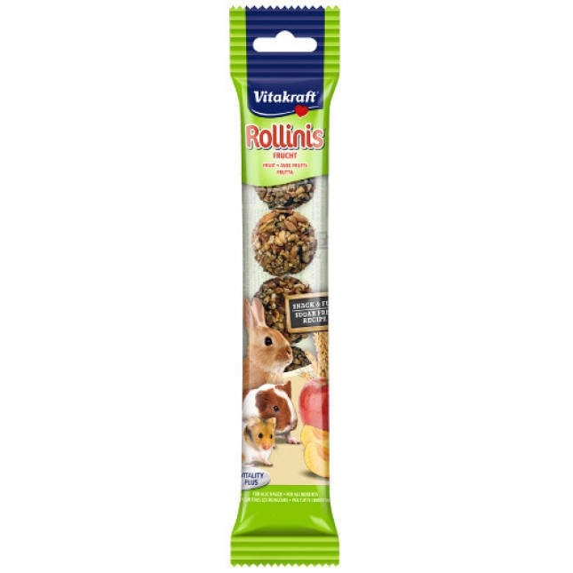 Vitakraft rollinis λιχουδιά με φρούτα για τρωκτικά 40gr Vitakraft rollinis λιχουδιά με φρούτα για τρωκτικά 40gr