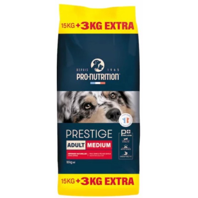 Pro-nutrition flatazor prestige για ενήλικα σκυλιά 15kg +3kg δώρο +4 συσκευασίες Dentastix 3τμχ Δώρο