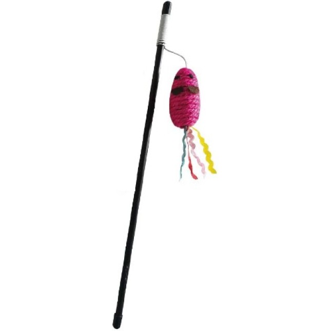 Croci παιχνίδι γάτας ραβδί μπάλα ποντίκι 40cm 1τμχ Croci παιχνίδι γάτας ραβδί μπάλα ποντίκι 40cm 1τμχ