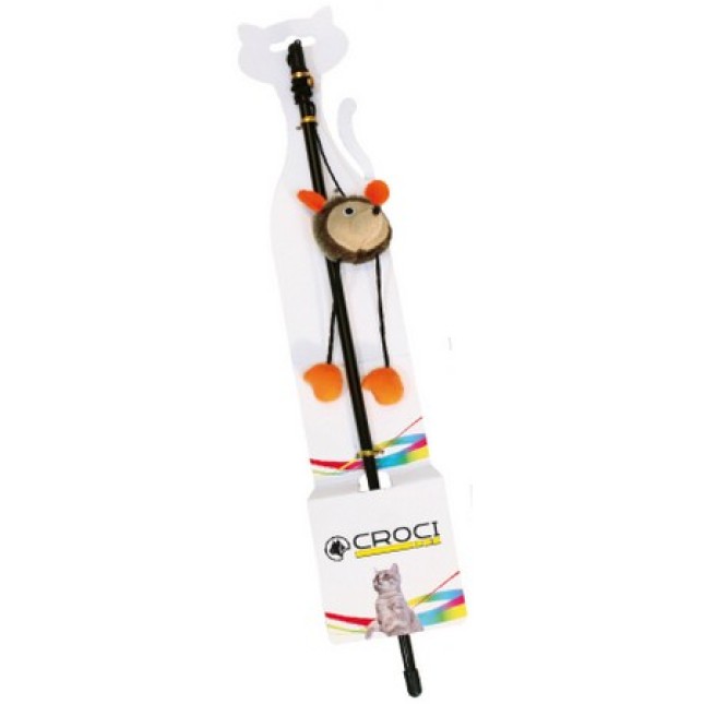 Croci παιχνίδι γάτας ραβδί αρκουδάκι 45,5cm 1τμχ Croci παιχνίδι γάτας ραβδί αρκουδάκι 45,5cm 1τμχ