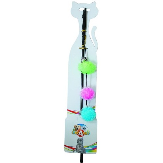 Croci παιχνίδι γάτας ραβδί με ponpon 46cm