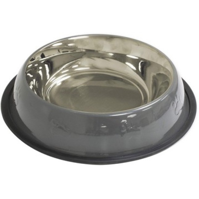 Croci μπολ από χάλυβα γκρι 0,24l/16cm Croci μπολ από χάλυβα γκρι 0,24l/16cm