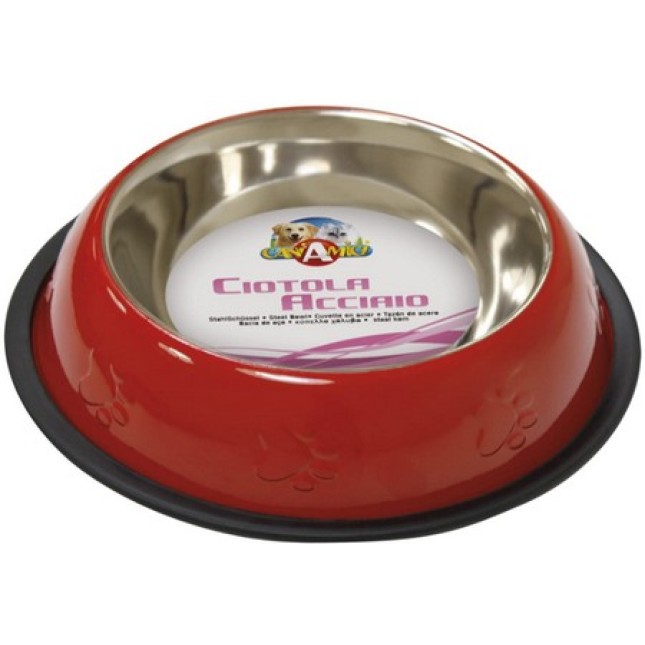Croci μπολ από χάλυβα κόκκινο 0,71l/23cm Croci μπολ από χάλυβα κόκκινο 0,71l/23cm