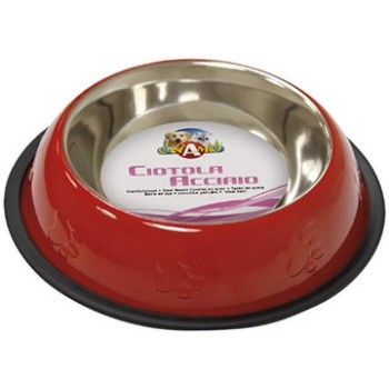 Croci μπολ από χάλυβα κόκκινο 1,89l/29cm Croci μπολ από χάλυβα κόκκινο 1,89l/29cm