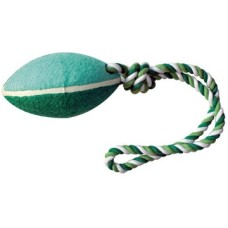 Croci βαμβακερό σχοινί με πράσινη οβάλ μπάλα 48cm