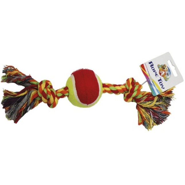 Croci βαμβακερό σχοινί με μπάλα tennis 30,5cm o6cm Croci βαμβακερό σχοινί με μπάλα tennis 30,5cm o6cm