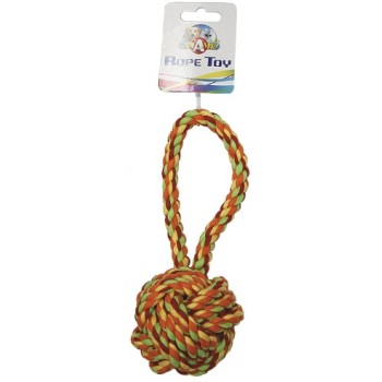 Croci βαμβακερό σχοινί θηλιά και μπάλα 23cm o8cm Croci βαμβακερό σχοινί θηλιά και μπάλα 23cm o8cm