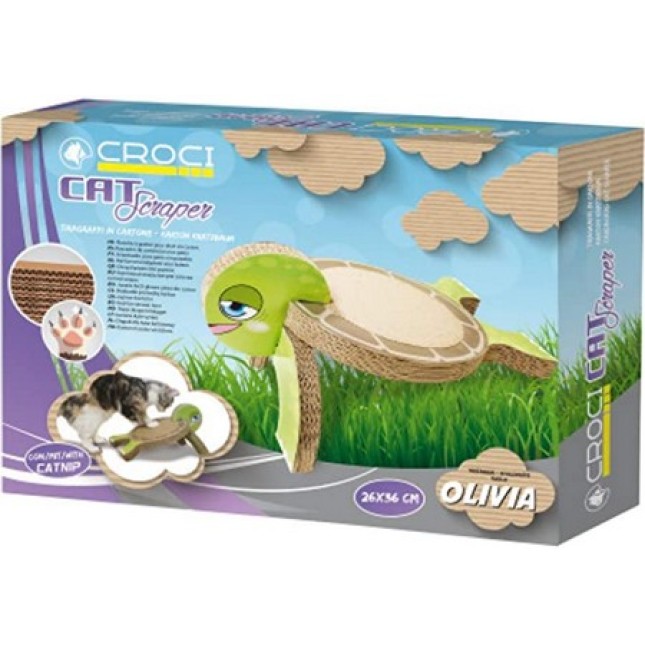 Croci ονυχοδρόμιο γάτας turtle olivia 26x36x20cm Croci ονυχοδρόμιο γάτας turtle olivia 26x36x20cm
