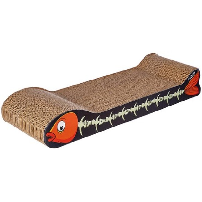 Croci ονυχοδρόμιο γάτας ψάρι με catnip 44X14X7cm Croci ονυχοδρόμιο γάτας ψάρι με catnip 44X14X7cm