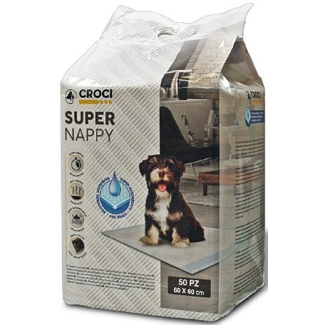 Croci Απορροφητική πάνα super nappy 60x60 50τμχ Croci Απορροφητική πάνα super nappy 60x60 50τμχ