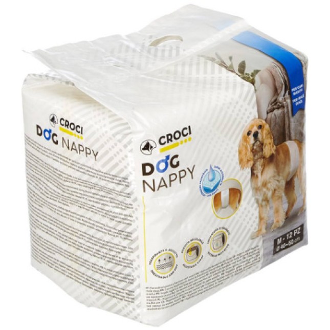 Croci πάνα για αρσενικούς σκύλους md (40-50cm) 12τμχ Croci πάνα για αρσενικούς σκύλους md (40-50cm) 12τμχ