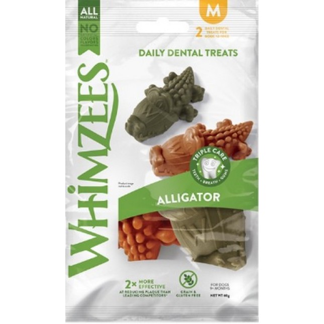 Whimzees αλιγάτορας σακουλάκι 2 τεμαχίων medium Whimzees αλιγάτορας σακουλάκι 2 τεμαχίων medium