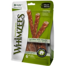 Whimzees veggie λουκάνικα large σακουλάκι 7 τεμαχίων