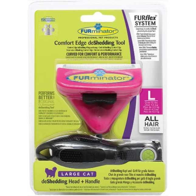 Furminator furflex βούρτσα και χερούλι για γάτες large Furminator furflex βούρτσα και χερούλι για γάτες large