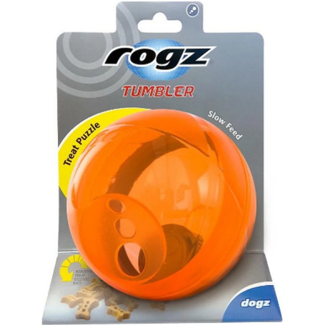 Rogz dogz παιχνίδι σκύλου Treat Tumbler για εξάσκηση του σώματος και του μυαλού Rogz dogz παιχνίδι σκύλου Treat Tumbler για εξάσκηση του σώματος και του μυαλού