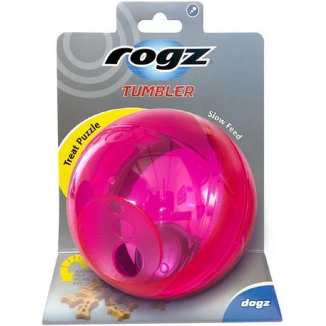 Rogz dogz παιχνίδι σκύλου Treat Tumbler για εξάσκηση του σώματος και του μυαλού Rogz dogz παιχνίδι σκύλου Treat Tumbler για εξάσκηση του σώματος και του μυαλού