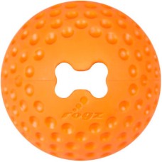 Rogz παιχνίδι σκύλου μπαλάκι με οπή για γέμισμα τροφής και λιχουδιές Gumz πορτοκαλί