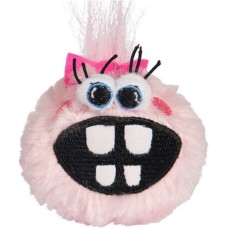 Rogz παιχνίδι για κουτάβια χνουδωτό, παιχνιδιάρικο και γελαστό μπαλάκι Fluffy Grinz pink