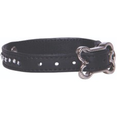 Rogz περιλαίμιο Lapz Luna δερμάτινο μαύρο X?Small 17?23cm Rogz περιλαίμιο Lapz Luna δερμάτινο μαύρο X?Small 17?23cm